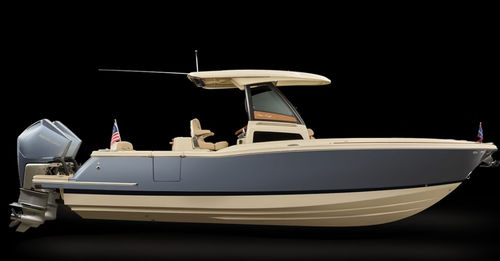 Coque open hors-bord - CATALINA 28 - Chris Craft - bimoteur / à console centrale / bain de soleil