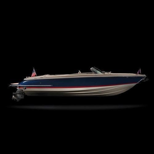 Runabout in-bord - Launch 27 - Chris Craft - open / à double console / bow-rider