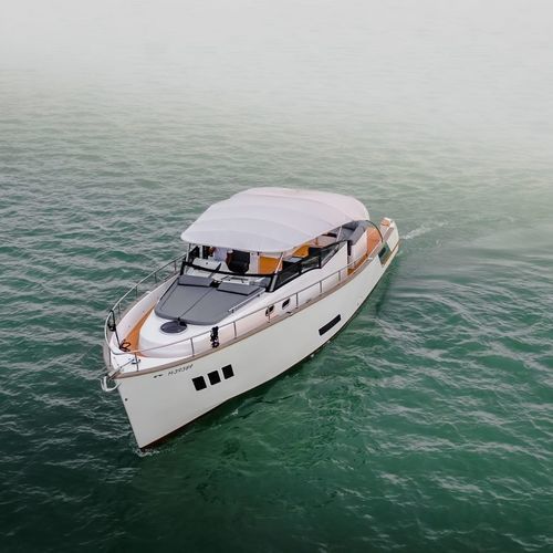 Vedette in-bord - 450 Cabrio - PELSOLUTIONS - électrique / bimoteur / open