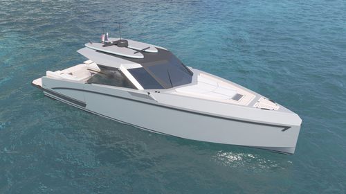 Vedette in-bord - 42  - Alium Yachts - bimoteur / coque planante / hard-top
