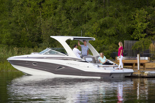 Cabin-cruiser in-bord - E305 - Crownline - open / à double console / bow-rider