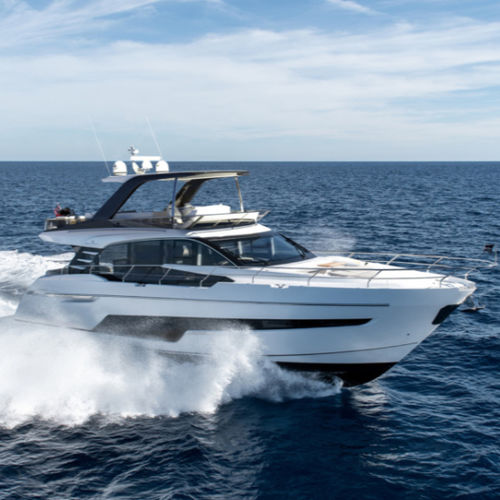 Motor-yacht de croisière - Squadron 68 - Fairline - à fly / ligne d'arbre / 3 cabines