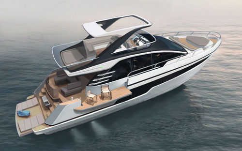 Motor-yacht de croisière - Squadron 58 - Fairline - à fly / ligne d'arbre / 3 cabines