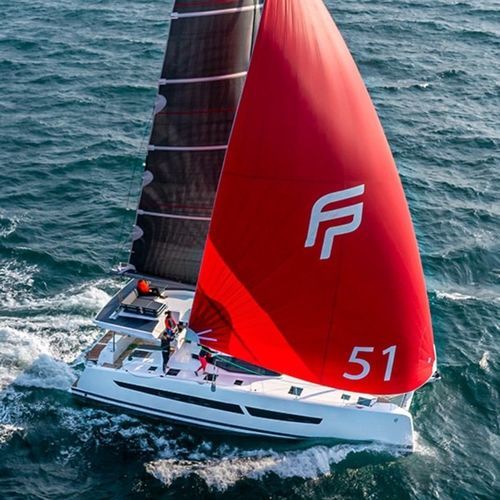 Sailing-yacht catamaran - Aura 51 - Fountaine Pajot Catamarans - de croisière / 6 cabines / à fly
