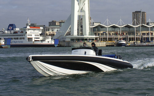 Semi-rigide - BLADERUNNER 35 - ICE MARINE - hors-bord / bimoteur / open