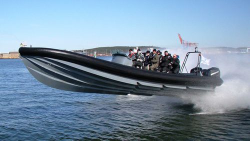 Bateau professionnel hors-bord - SEABLADE 40 - ICE MARINE - bateau pneumatique semi-rigide