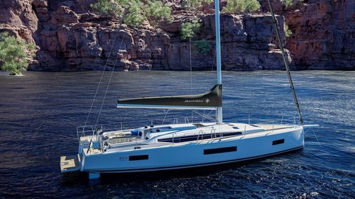 Voilier de croisière - Sun Odyssey 455 - Jeanneau - Sailboats - bout-dehors / double barre à roue