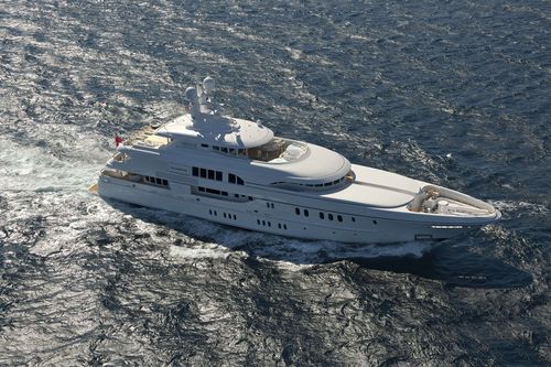 Mega-yacht de croisière - HUNTRESS - Lurssen Yachts - avec timonerie