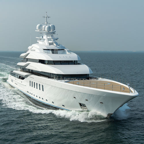 Mega-yacht de croisière - MADSUMMER - Lurssen Yachts - raised pilothouse / avec piscine / avec héliport