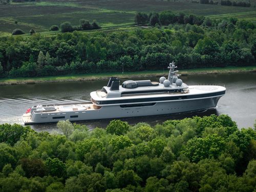 Mega-yacht de croisière - Nausica&auml; - Lurssen Yachts - pour expédition / expédition / raised pilothouse