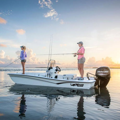 Bay boat hors-bord - PRO 15 CC - Mako Marine - à console centrale / open / de pêche sportive