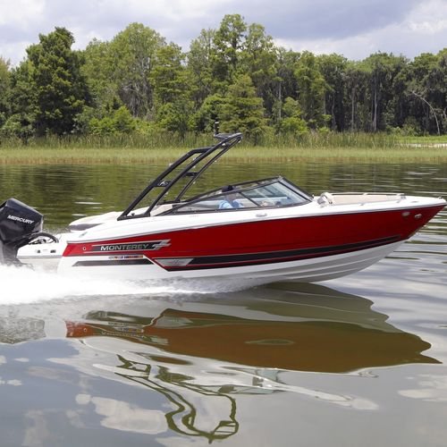 Runabout hors-bord - 215SS - Monterey Boats - à double console / bow-rider / open
