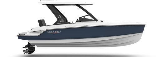 Runabout stern-drive - ELITE 25 SD - Monterey Boats - essence / coque planante / à double console