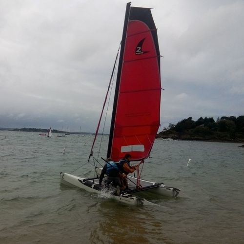 Catamaran de sport de loisir - Twincat 13 - 2win - école / enfant / double trapèze