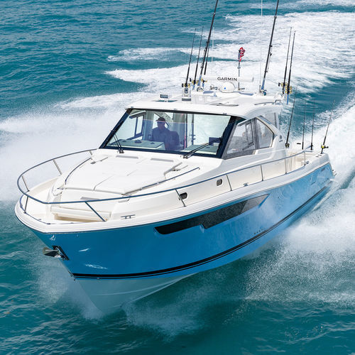 Vedette hors-bord - OS 445 - Pursuit Boats - trimoteur / hard-top / offshore