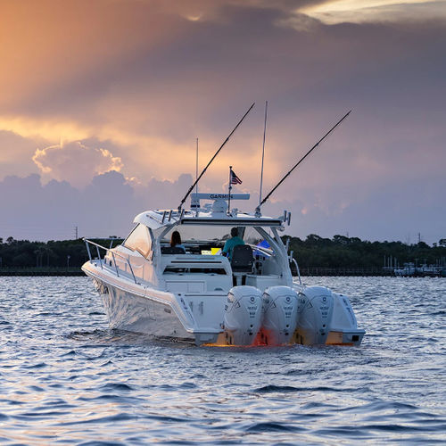 Vedette hors-bord - OS 405 - Pursuit Boats - trimoteur / hard-top / de pêche sportive