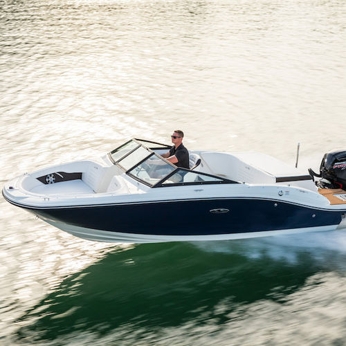 Runabout hors-bord - SPX 190 OB - Sea Ray - à double console / bow-rider / open