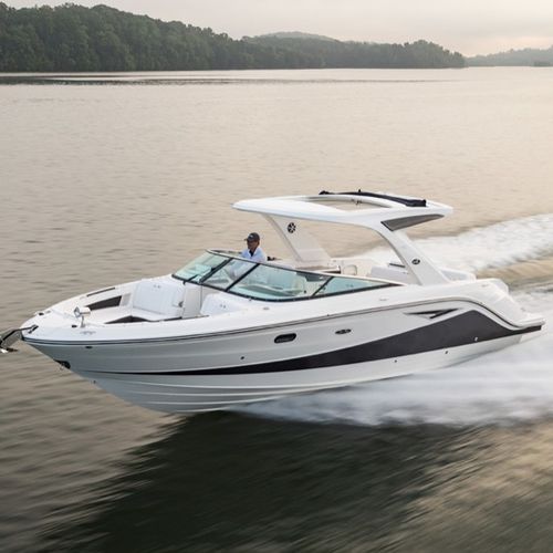 Runabout stern-drive - SLX 310 - Sea Ray - bimoteur / à double console / bow-rider