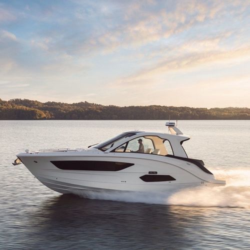 Vedette in-bord - SUNDANCER 370 - Sea Ray - bimoteur / hard-top / bow-rider