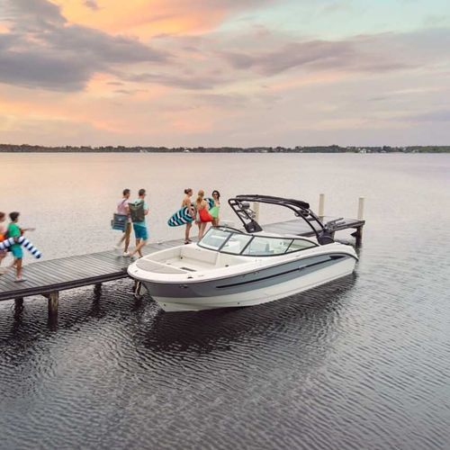 Deck-boat in-bord - SDX 270 SURF - Sea Ray - open / à double console / bow-rider