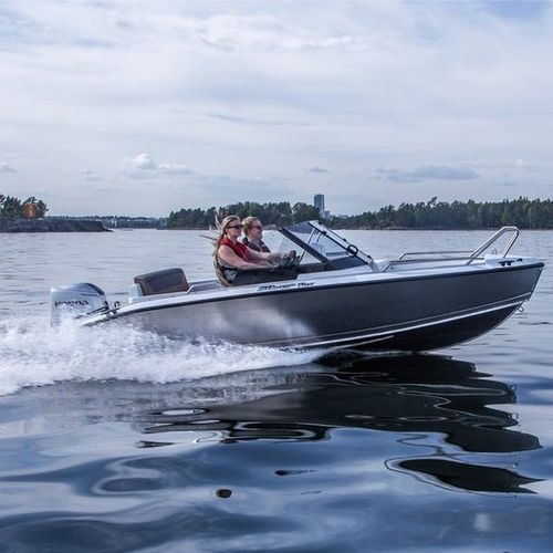 Runabout hors-bord - FOX BR - Silver - à double console / bow-rider / open