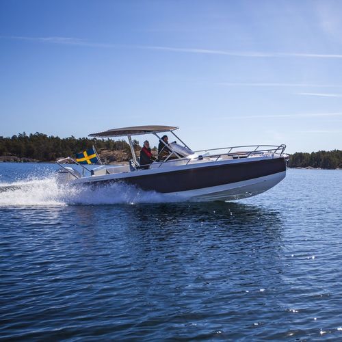 Coque open hors-bord - SR28 CC - Windy - à console centrale / max. 8 personnes / bain de soleil