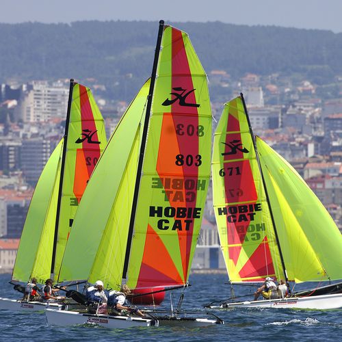 Catamaran de sport de régate - Hobie Cat USA - école / double / simple trapèze