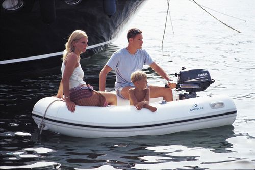 Bateau pneumatique hors-bord - TEMPEST 360 - Capelli - semi-rigide / open / en fibre de verre