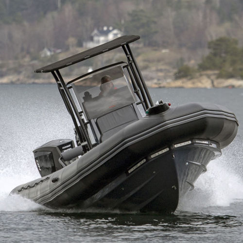 Bateau pneumatique hors-bord - PRO 850 - ZODIAC - bimoteur / RIB / à console centrale