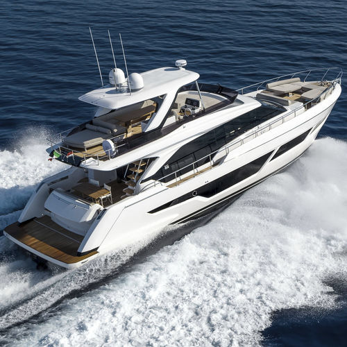 Mega-yacht de croisière - 670 - Ferretti Yachts - à fly / 3 cabines