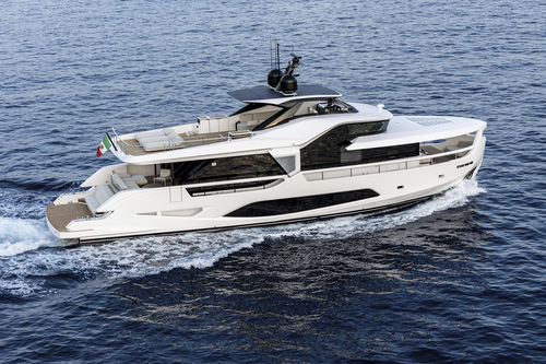 Motor-yacht de croisière - Infynito 80 - Ferretti Yachts - traditionnel / à fly / V-drive