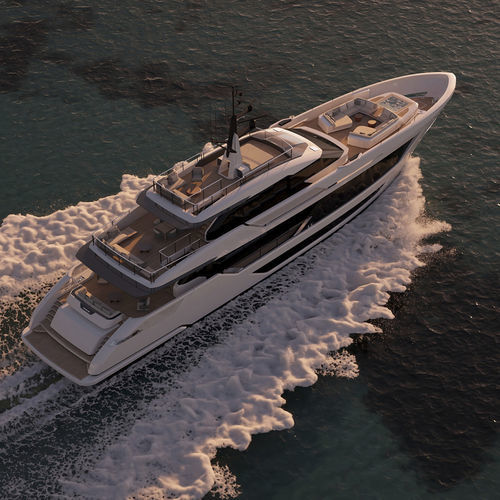 Super-yacht de croisière - 125' - Custom Line Yacht - avec timonerie / ligne d'arbre / 5 cabines
