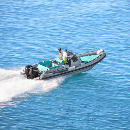 Bateau pneumatique hors-bord - CAYMAN 27.0 - Ranieri International - bimoteur / semi-rigide / à console centrale