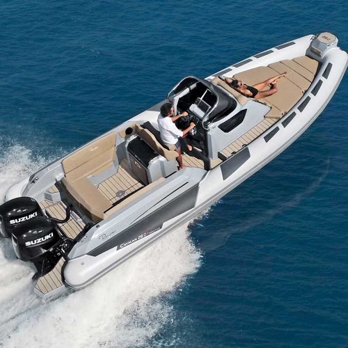 Bateau pneumatique hors-bord - CAYMAN 28.0 EXECUTIVE - Ranieri International - bimoteur / semi-rigide / à console centrale
