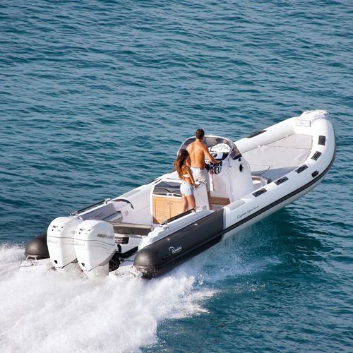 Bateau pneumatique hors-bord - CAYMAN 31  - Ranieri International - bimoteur / semi-rigide / à console centrale
