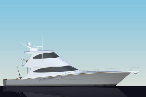 Motor-yacht de pêche sportive - 64 EB - Viking Yachts - convertible / à fly fermé / in-bord