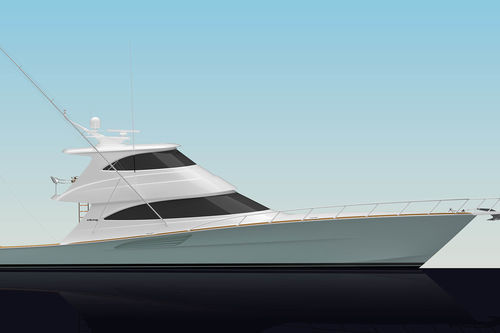 Motor-yacht de croisière - 74 EB - Viking Yachts - de grande croisière / convertible / à fly fermé
