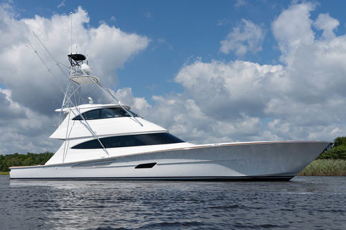 Motor-yacht de croisière - 82 EB - Viking Yachts - convertible / à fly fermé / in-bord