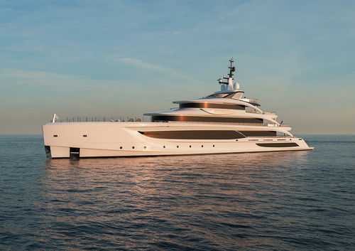 Mega-yacht de croisière - B.CENTURY 68M - Benetti - raised pilothouse / 7 cabines / à étrave verticale