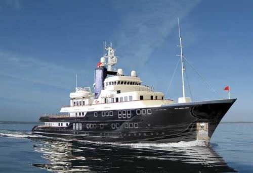 Méga-yacht de luxe pour expédition - VRIPACK 60 - Derecktor - raised pilothouse / coque à déplacement / en aluminium