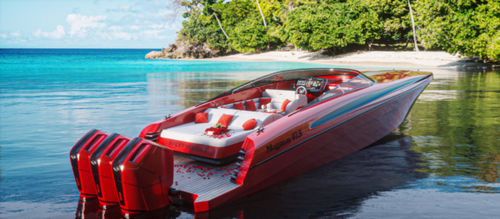 Vedette hors-bord - 47.5 - Magnum Marine - trimoteur / open / à double console
