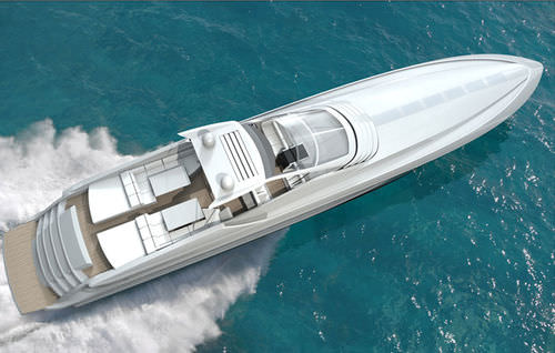 Motor-yacht rapide - 100' - Magnum Marine - open / soft-top / 5 cabines