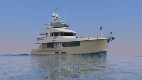 Motor-yacht de croisière - N71 - Nordhavn - à fly