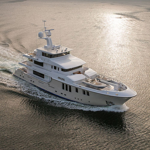Super-yacht de croisière - 120 - Nordhavn - trawler / à fly fermé / coque à déplacement