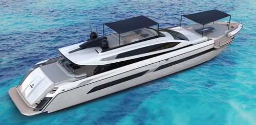 Super-yacht de croisière - 115'  - Otam - de sport / avec timonerie / en aluminium