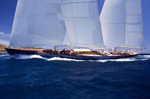 Sailing-superyacht traditionnel - REBECCA - Pendennis - 7 cabines / à cockpit ouvert / en aluminium