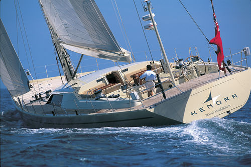 Sailing-superyacht de croisière - KENORA - Pendennis - à salon de pont / en carbone / sloop
