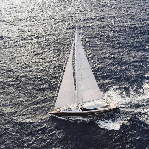 Sailing-superyacht de croisière - STATE OF GRACE - Perini Navi - traditionnel / 4 cabines / à salon de pont