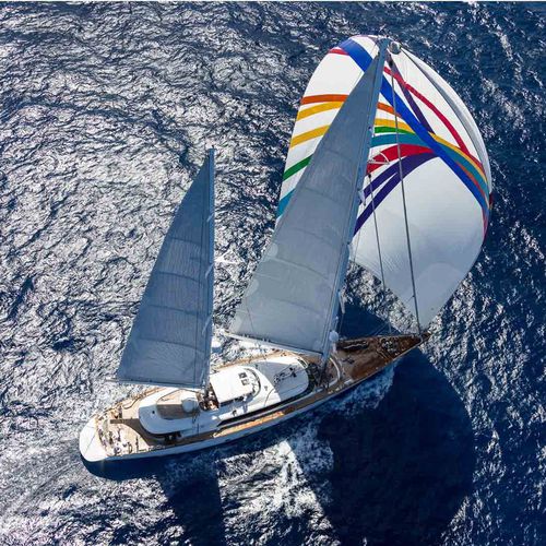 Sailing-superyacht de croisière - ROSEHEARTY - Perini Navi - 5 cabines / avec timonerie / en aluminium