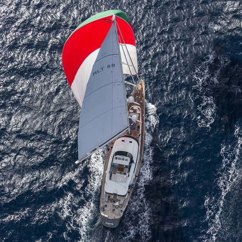 Sailing-superyacht de croisière - SERENDIPITI I - Perini Navi - de course / avec timonerie / en aluminium
